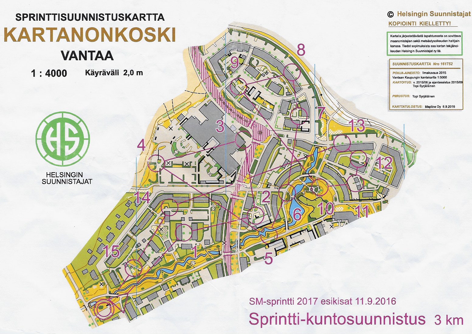 Sprinttisuunnistus (11/09/2016)